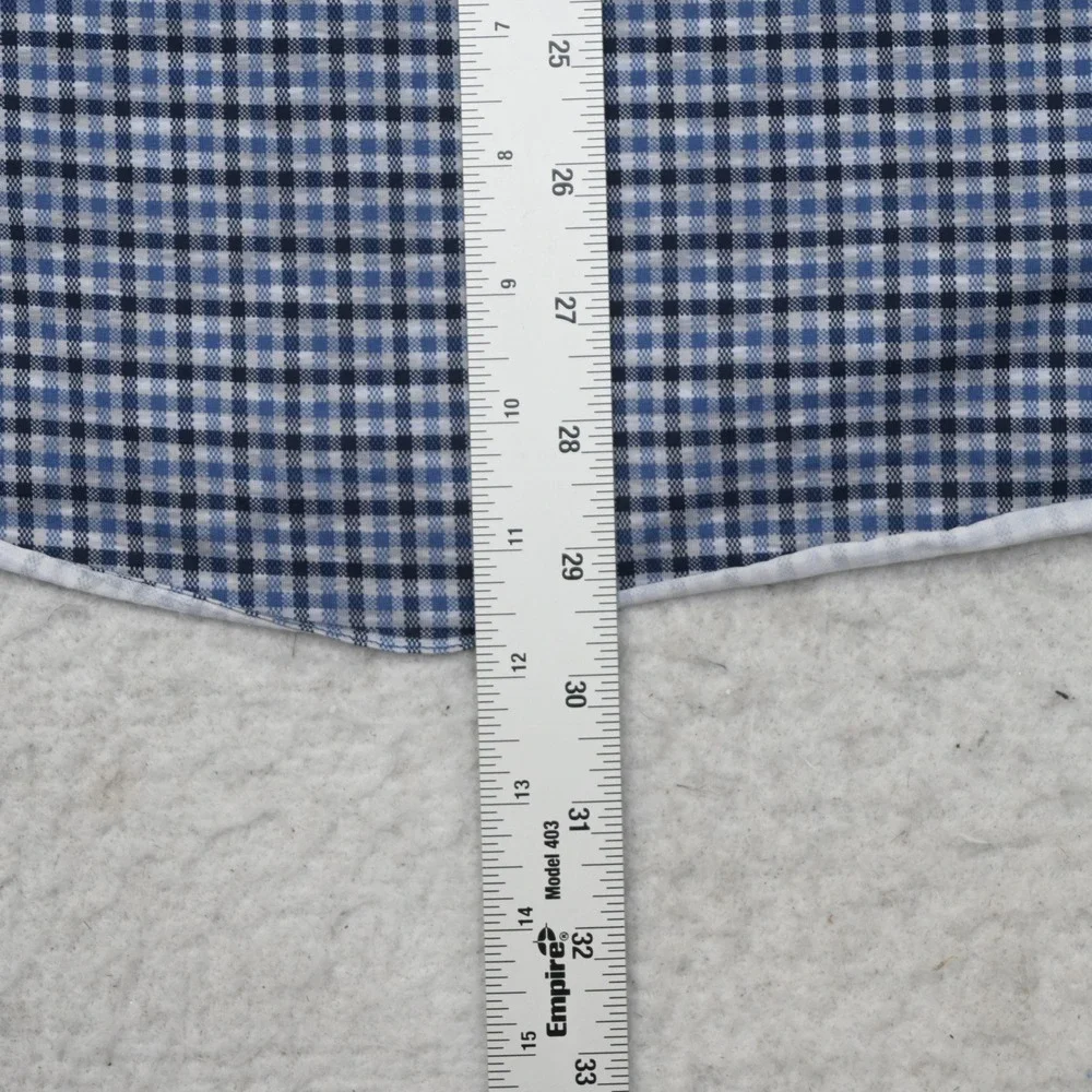Bugatchi OoohCotton Tech Dress Shirt Mens Size Large Plaid Long Sleeve Stretch